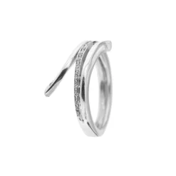 Bague serpent diamants