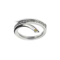 Bague serpent diamants