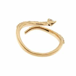 Bague serpent avec diamants