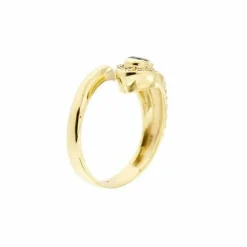 Bague serpent avec saphir et diamants