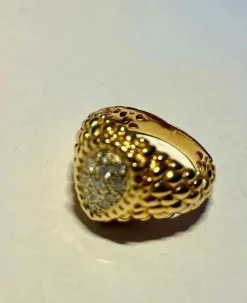 Bague serpent bicolore