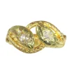 Bague serpent diamants