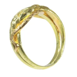 Bague serpent diamants