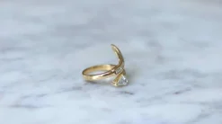 Bague Serpent Diamants Superman et Trapèze sur Or Jaune