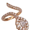 Bague serpent marquise Or jaune Diamant