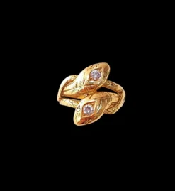 Bague serpent or et diamants