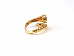 Bague serpent or et diamants