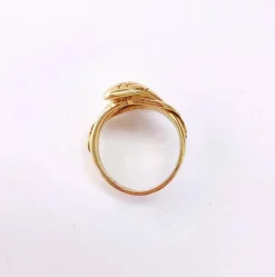 Bague serpent or et diamants