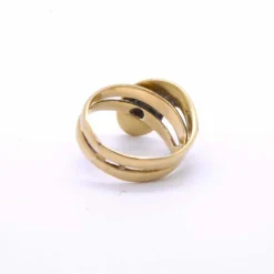 Bague serpent or jaune et diamant