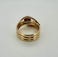 Bague Serpent or jaune Tourmaline