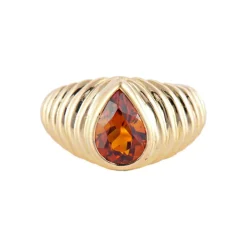 BAGUE "SHYNE" OR & CITRINE