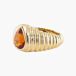 BAGUE "SHYNE" OR & CITRINE