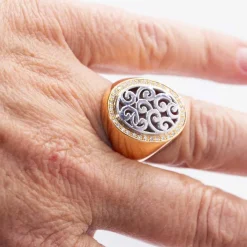 Bague SIGNAL en or bicolore et diamants