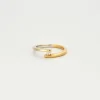 Bague Solitaire 2 ors diamant Entre Nous