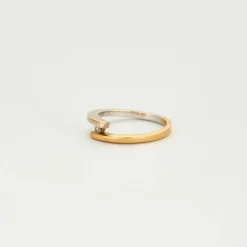 Bague Solitaire 2 ors diamant Entre Nous