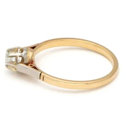 Bague solitaire 2 Ors Diamant