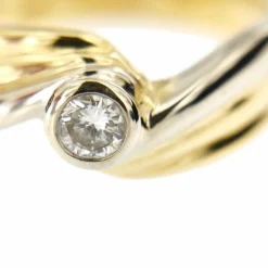 Bague solitaire 2 ors diamant 0,30 ct