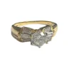 Bague solitaire accompagné diamants