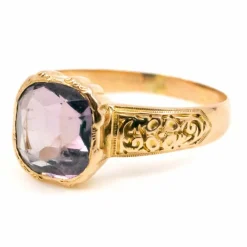 Bague Solitaire Améthyste