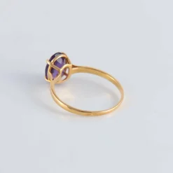 Bague Solitaire Améthyste