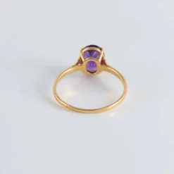 Bague Solitaire Améthyste