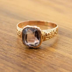 Bague Solitaire Améthyste