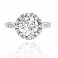 Bague solitaire ancien diamants