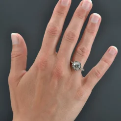 Bague solitaire ancien diamants