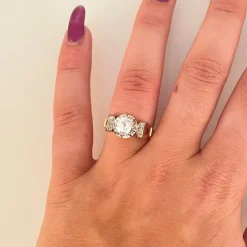 Bague Solitaire Art Déco