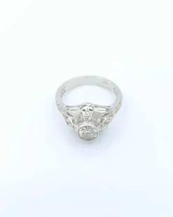 Bague Solitaire Art Déco Diamants
