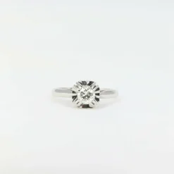 Bague solitaire Art Déco Diamant 0,50ct