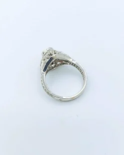 Bague Solitaire Art Déco Diamants