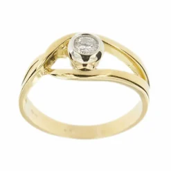 Bague solitaire avec diamant