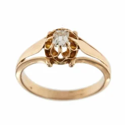 Bague solitaire avec diamant de 0,35 ct
