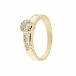 Bague solitaire avec diamant 1,16 ct