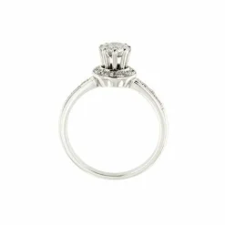 Bague solitaire avec diamants 0,84 ct