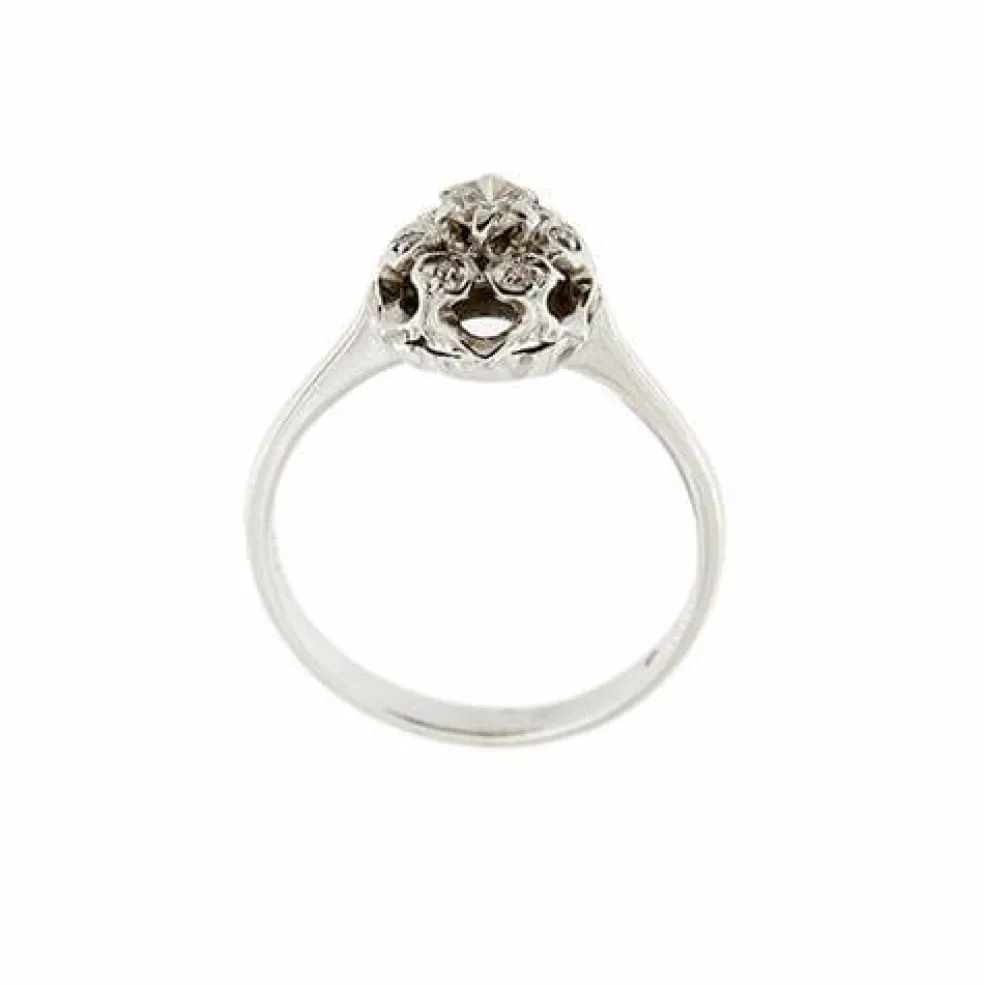 Bague solitaire avec diamants 0,24 ct