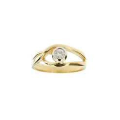 Bague solitaire avec diamant