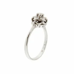 Bague solitaire avec diamants 0,24 ct
