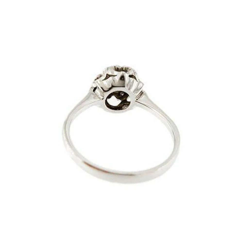 Bague solitaire avec diamants 0,24 ct