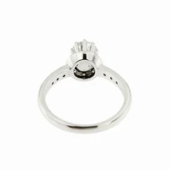 Bague solitaire avec diamants 0,84 ct
