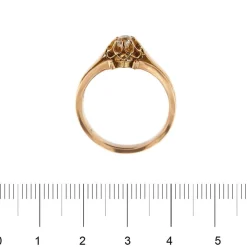 Bague solitaire avec diamant de 0,35 ct