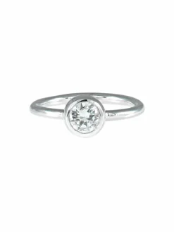 Bague solitaire certificat du LFG