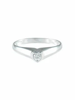 Bague Solitaire Coeur
