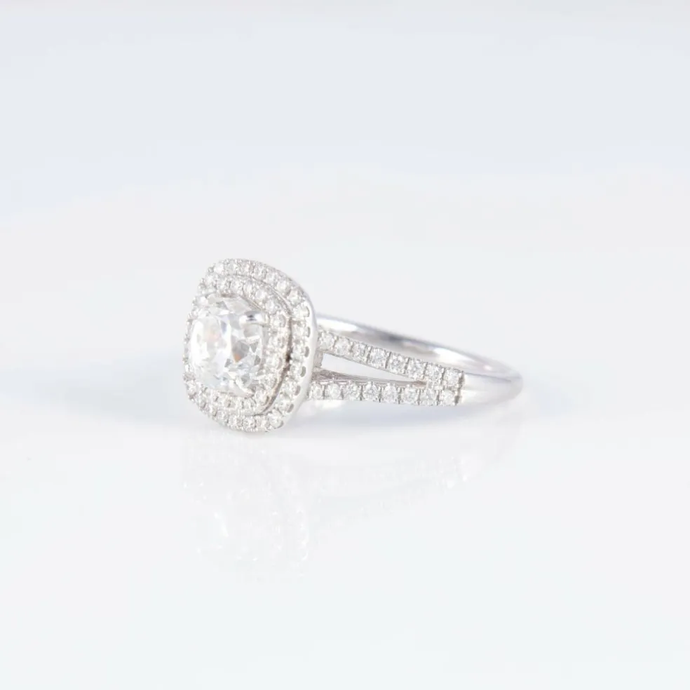 Bague Solitaire 1.22ct Blanc exceptionnel