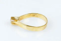 Bague solitaire 0.18ct en or massif