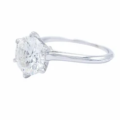 Bague solitaire diamant.