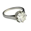 Bague solitaire diamant 1,77 carat