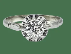 Bague solitaire diamant 0,60 carat