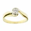 Bague solitaire diamant 0,29 ct